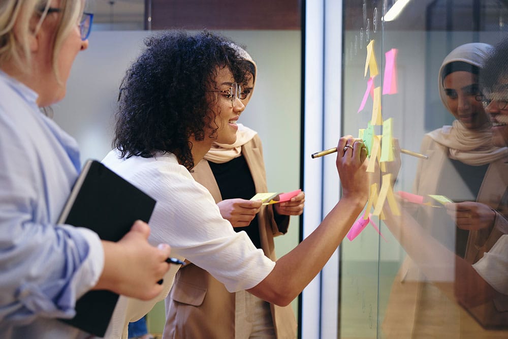 Inclusion-in-the-workplace Colleagues discussing inclusion in the workplace
