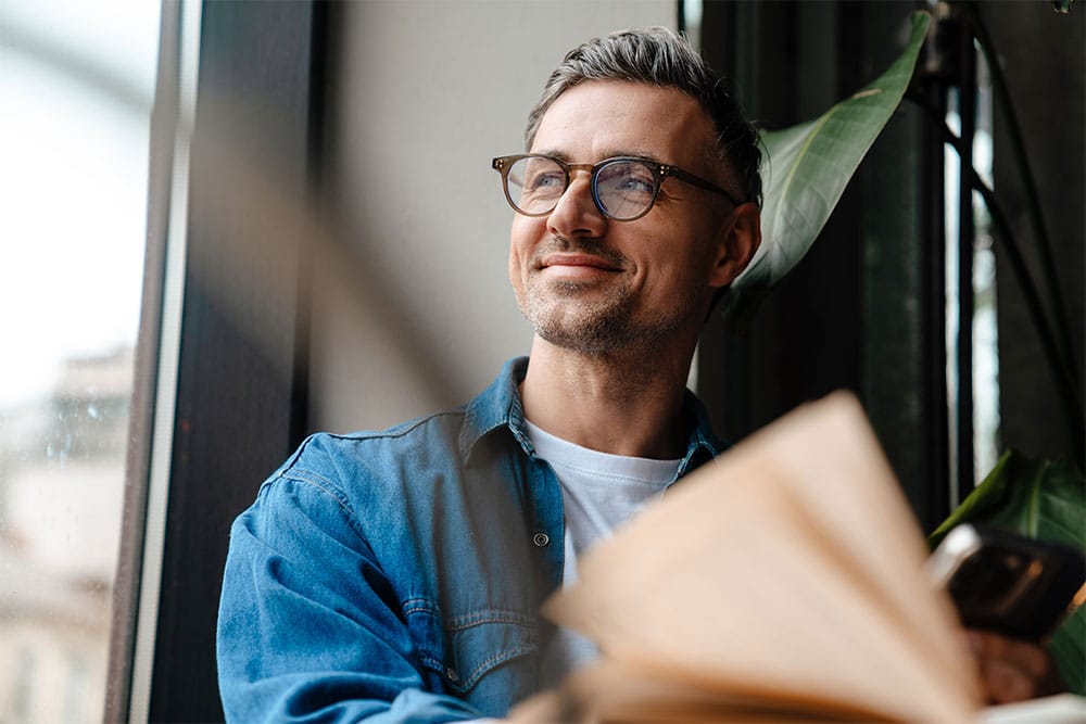 Man working on his resilience