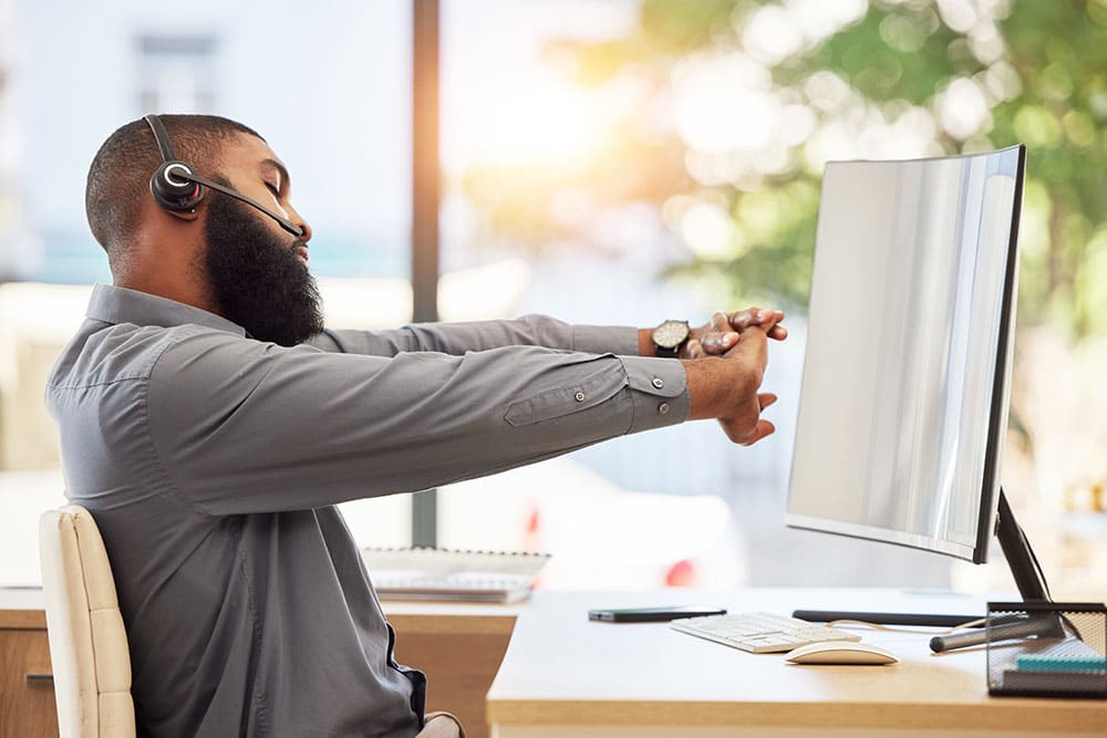 Maintaining good posture Maintaining good posture